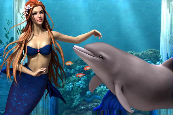 海底美人鱼找不同