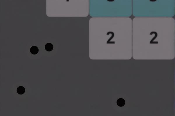 快打蓝白数字砖块