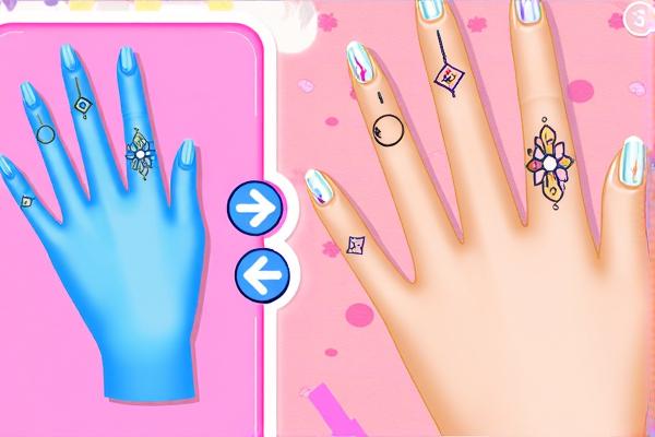 公主漂亮的手纹