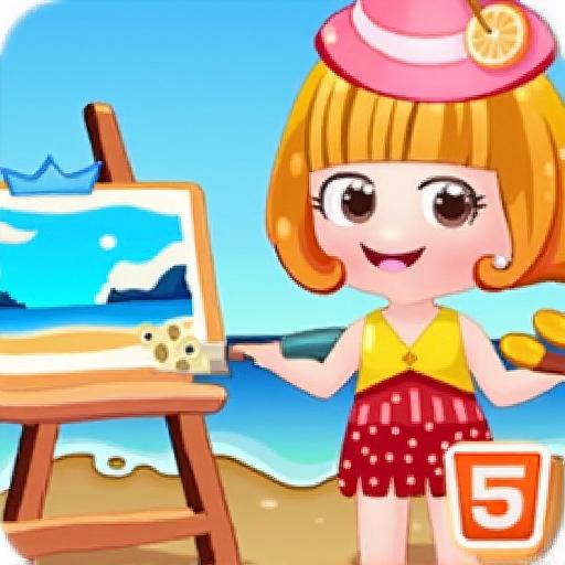 可爱宝贝当画家