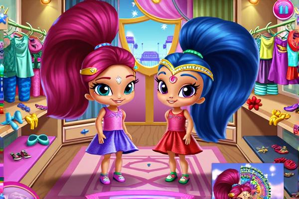 精灵女孩整理衣橱