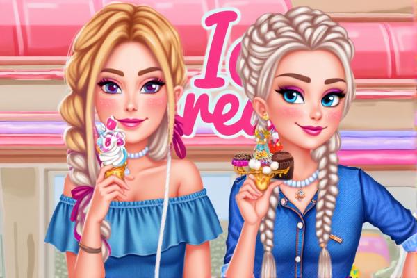 姐妹爱吃冰淇淋