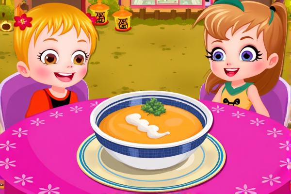 可爱宝贝南瓜汤