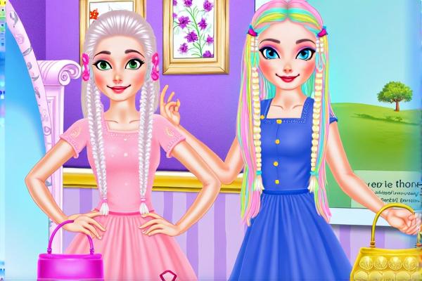 公主的彩色造型