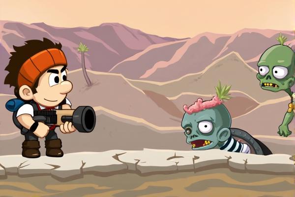 勇敢少年打僵尸