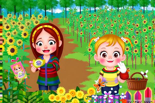 可爱宝贝自然探险