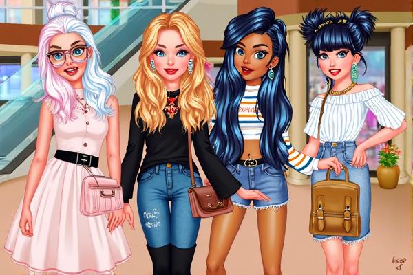 时尚姐妹出街装