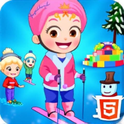 可爱宝贝冬日乐趣