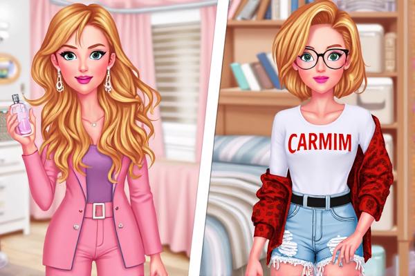 姐妹双重风格穿搭