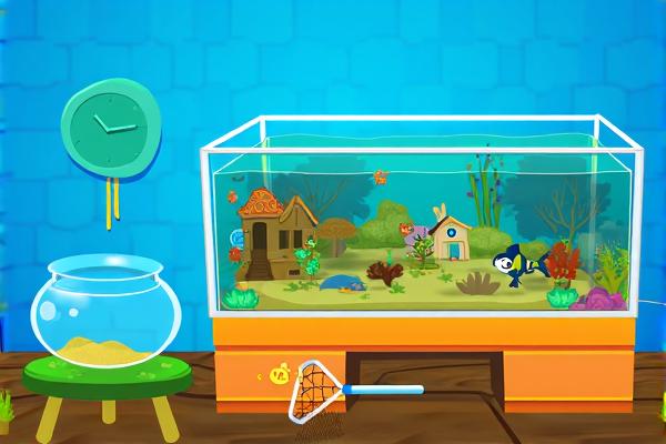 清理水族馆