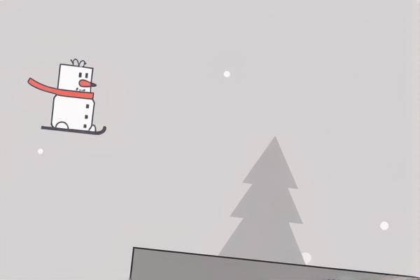 雪人爱滑雪