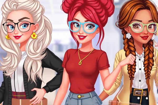 校花的时尚眼镜