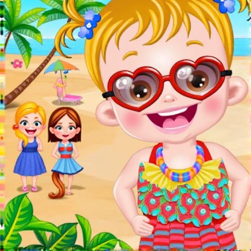 宝贝的海边派对