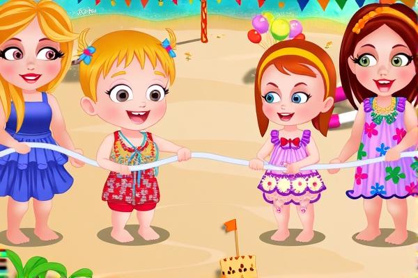 宝贝的海边派对