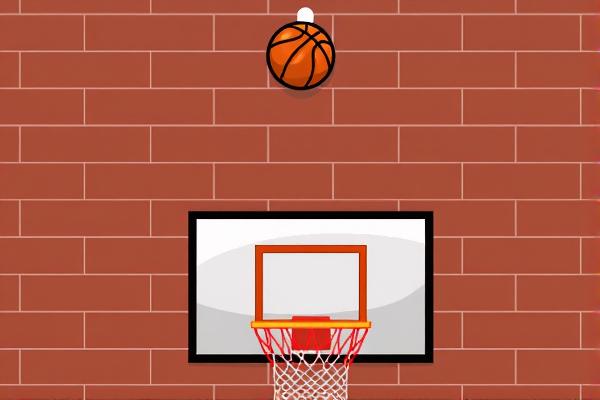 篮球往下落