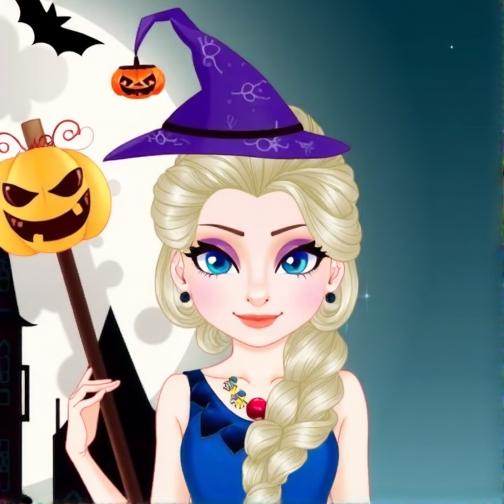 公主的万圣节时尚