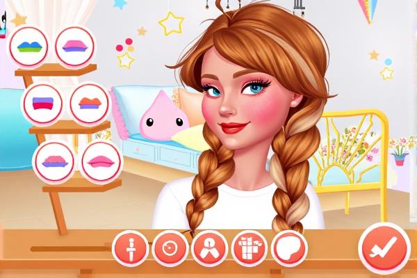 女孩的七彩装扮