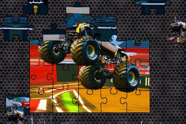 怪物卡车拼图H5