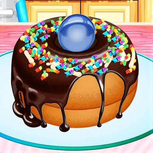 烹饪美味甜甜圈