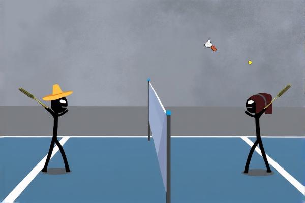 火柴人放松羽毛球