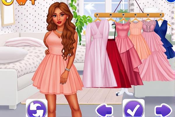 参加晚会的女孩们