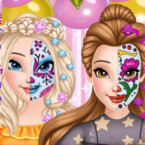 万圣节脸谱妆容