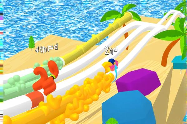 橡皮人乘风滑板