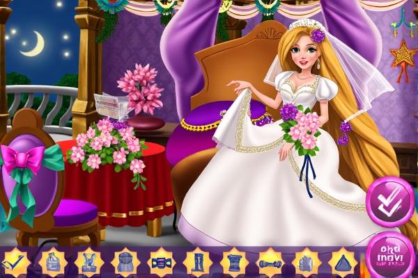 长发公主的结婚装饰