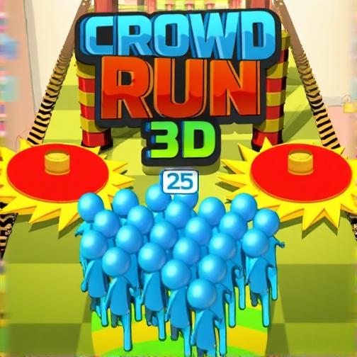 橡皮人奔跑人群