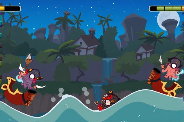 海盗章鱼射炮弹