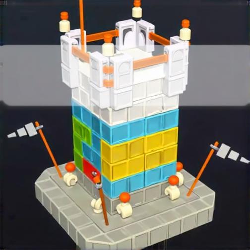 抽取城堡积木
