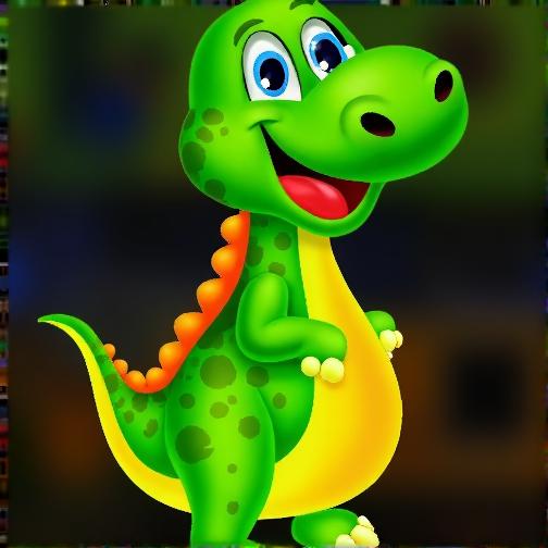 救援绿色小恐龙