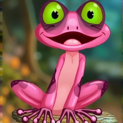 救援粉色青蛙