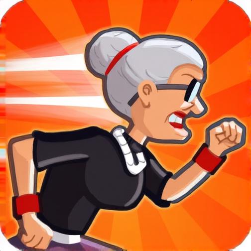 愤怒奶奶玩跑酷游印度