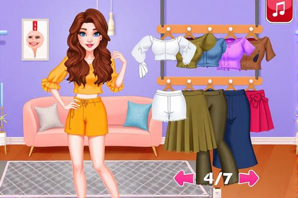 荷叶边上衣装扮