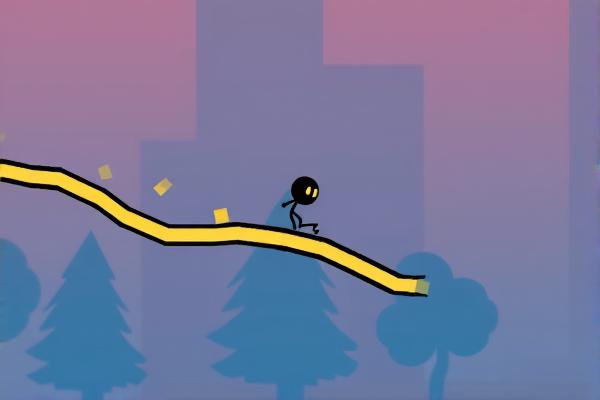 火柴人画线滑雪