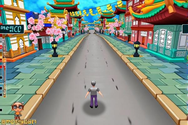 愤怒奶奶玩跑酷游日本