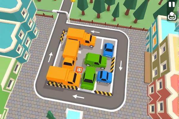 疏通拥堵停车场