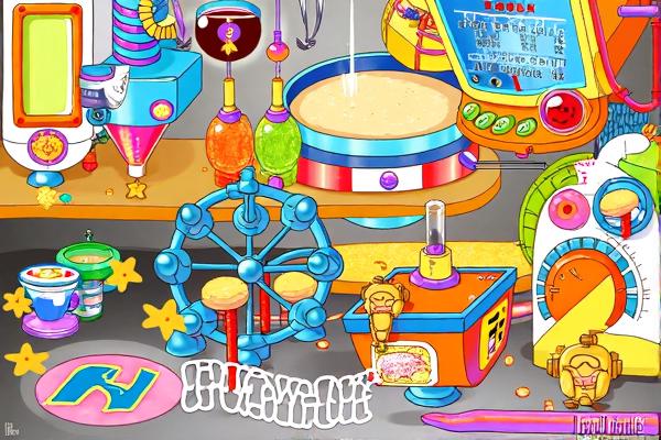 小黑花花抢甜品H5