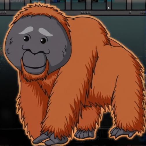 困在笼里的猩猩