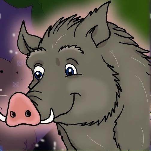 困在笼里的野猪