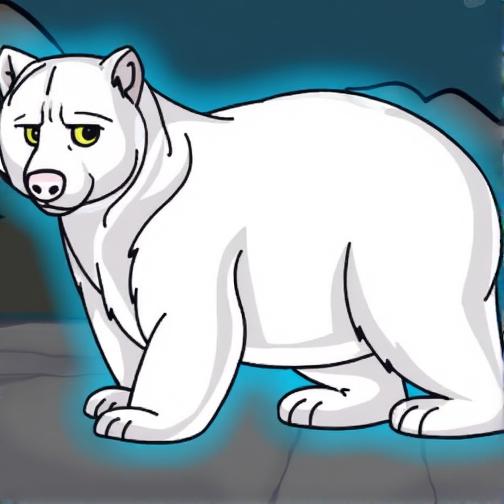 救援白色北极熊