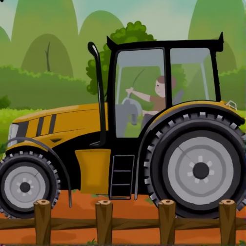 寻找拖拉机车轮