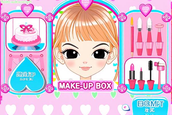 给校园女生化妆