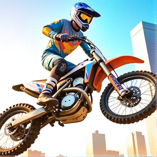 特技越野摩托手