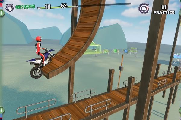 特技越野摩托手