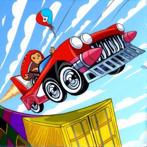 超级英雄特技赛车