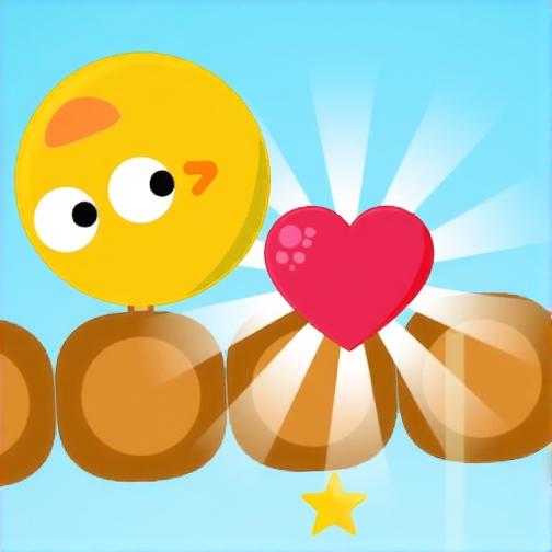 平衡木上的笑脸球