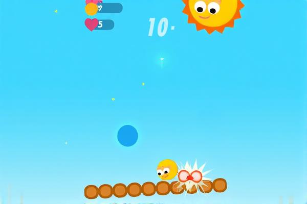 平衡木上的笑脸球