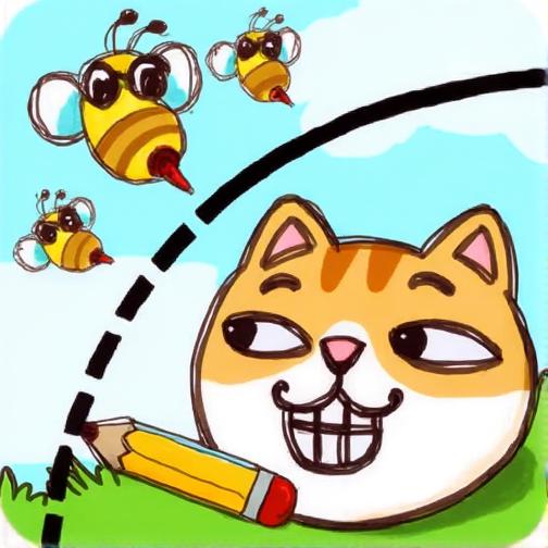 画线保护猫咪